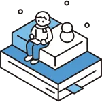 Book And Person Winter SVG Icon